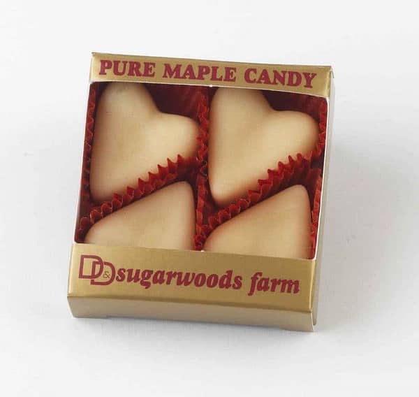 Vermont Maple Candy Hearts - D&D Sugarwoods Farm - Glover, Vermont