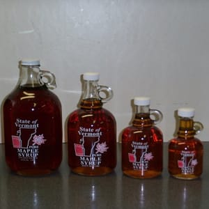 Vermont Maple Syrup - glass bottles - D&D Sugarwoods Farm - Glover, Vermont