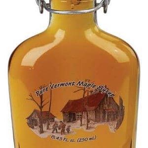 Vermont maple syrup in bail top flask glass bottle - D&D Sugarwoods Farm - Glover, Vermont