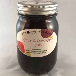 grape crab apple jelly - AJ's Happy Chick Farm