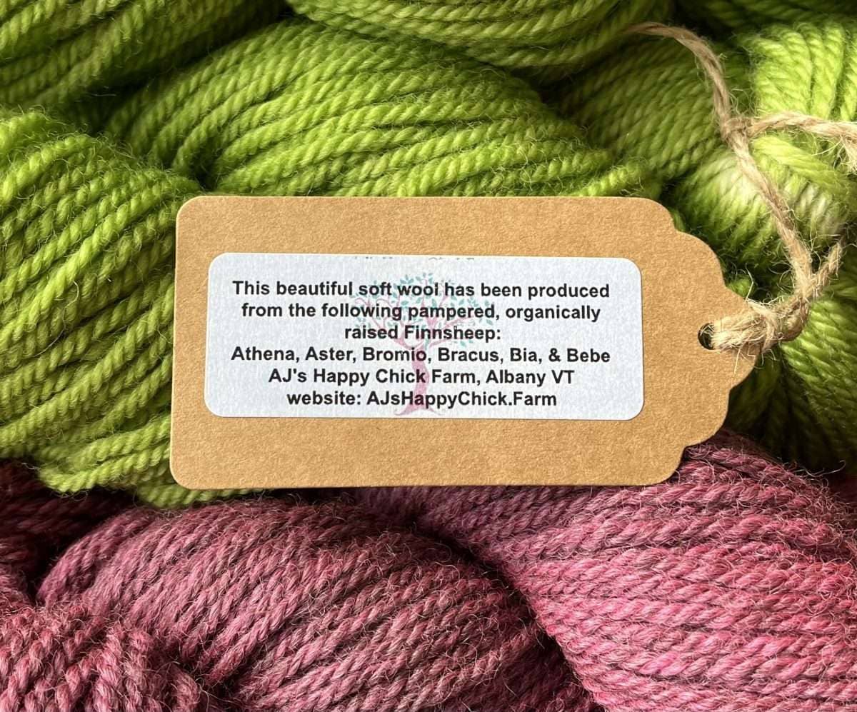 Finnsheep dyed wool yarn