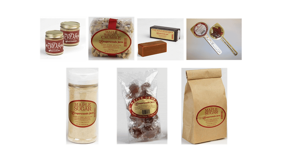 specialty Vermont maple products