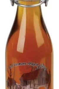 Vermont maple syrup in round bail top glass bottle - D&D Sugarwoods Farm - Glover, Vermont