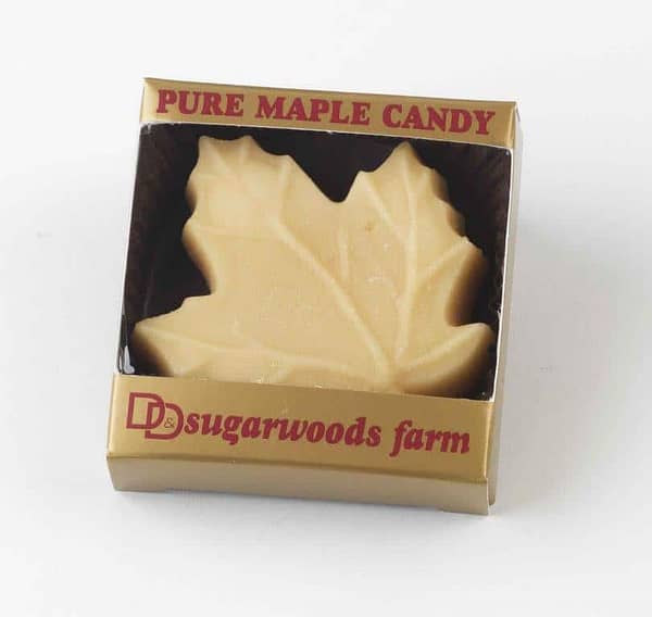 Maple Sugar Candy Large Leaf - (1) - D&D Sugarwoods Farm - Glover, Vermont